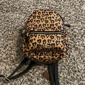Coach mini backpack + wristlet